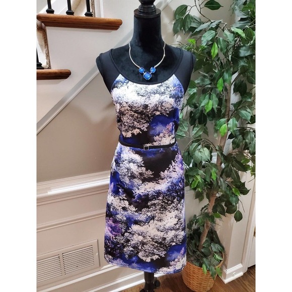 Lane Bryant Women's Multicolor Scoop Neck Sleeveless Knee Length Dress 14 - Picture 1 of 11